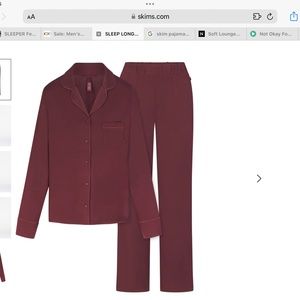 COPY - SKIMS LONG SLEEVE BUTTON UP SET